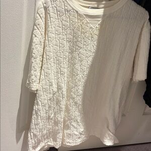 Dior Cream Textured Men's Shirt